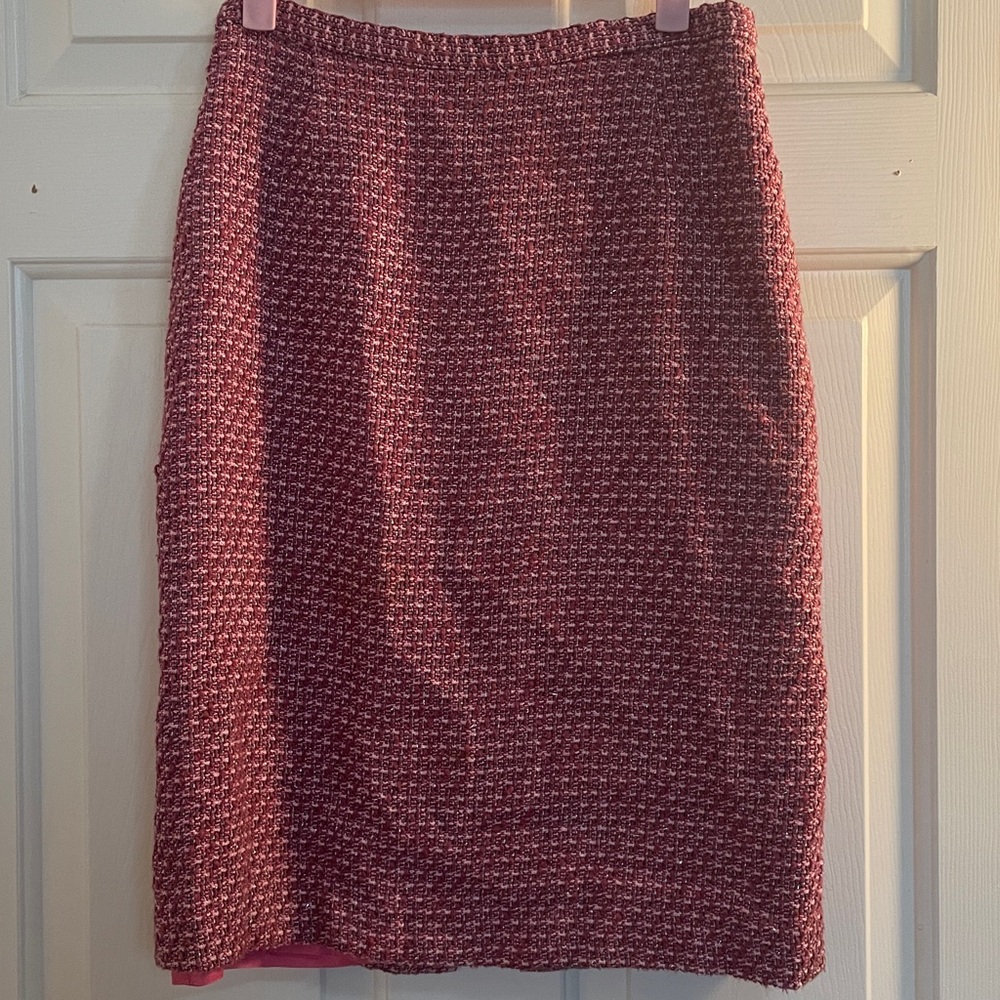 VINTAGE NEIMAN MARCUS METALLIC TWEED SKIRT